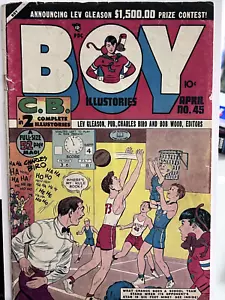 Boy Comics #45 GD Opponents Star is Six Feet 9 - Picture 1 of 1