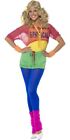 Smiffys Let's Get Physical Girl Costume, Multi-Coloured (Size XS)