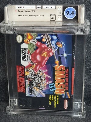 Super Nintendo SUPER SMASH T.V. Nuevo WATA 9.4 A+ Precintado VGA CGC SNES Juego TV Foto 1 de 2