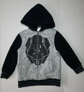 Star Wars Darth Vader Dark Side Boys Hooded Full Zip Sweatshirt size XS  - Picture 1 of 6