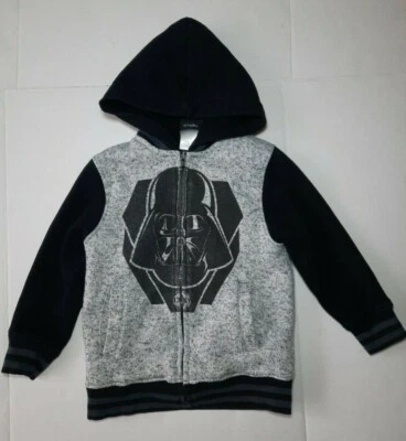 Star Wars Darth Vader Dark Side Boys Hooded Full Zip Sweatshirt size XS  - Image 1 of 4