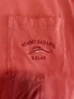 Tommy Bahama Shirt Mens Large Pink Pocket Marlin Logo Pima T-shirt Tee Adult A59