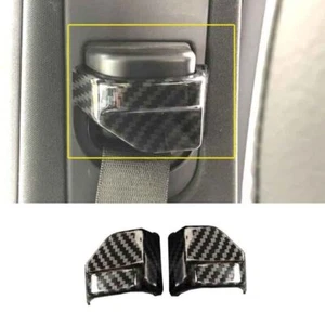 Cubierta de fibra de carbono interior hebilla del cinturón de seguridad 2016-2019 apta para Benz GLS GLE - Imagen 1 de 5