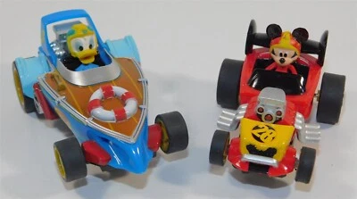 HO Slot Cars, Mickey Mouse y Donald Duck, Probado, Juego de 2 Funcionando, Dulce Foto 1 de 4