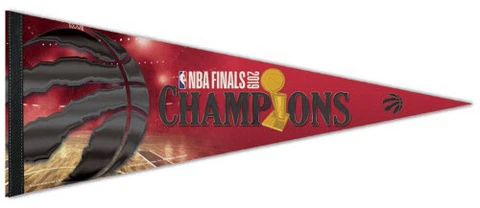 Toronto Raptors Official 2019 NBA Champions Premium Felt Collector's PENNANT Cover