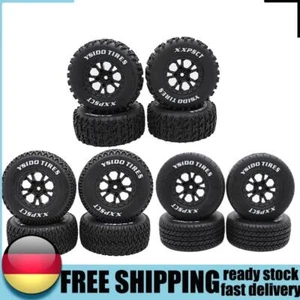 4Pcs Rubber Tires 110x44mm RC Truck Tires 12mm Hex Black for Slash Arrma RC Cars - Bild 1 von 13