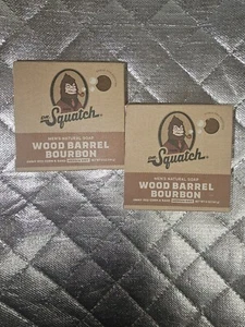 Dr.Squatch WOOD BARREL BOURBON Soap Medium Grit Lot Of 2 - Picture 1 of 2