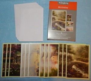 Box of 12 Birthday Cards by Thomas Kinkade {DaySpring #86068} - New
