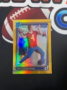Sam Ehlinger Rated Rookie 2021 Donruss Gold Holo Premium Stock Press Proof #319 - Bild 1 von 2