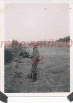 Foto, 2ª GM, Bélgica, León, gran ejercicio de combate, PAK listo para fuego, ... - Imagen 1 de 2