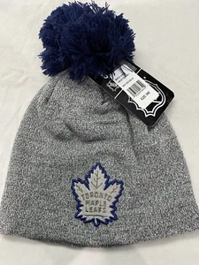 Toronto Maple Leafs NEW Womens Cuffed Winter Knit Beanie Hat . NHL Hockey NWT - Picture 1 of 3