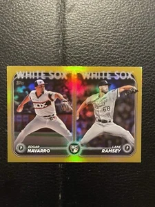 2024 Topps Update Gold Rainbow Foil Rookie Combos Navarro/Ramsey White Sox US128 - Picture 1 of 2