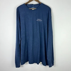 Simply Southern Long Sleeve T Shirt Men XXL Vintage Wash Cotton Coastal Preppy - Picture 1 of 6