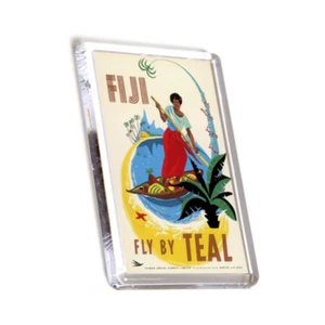 FRIDGE MAGNET - Vintage Travel - Fiji - Picture 1 of 1