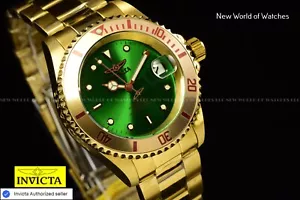 Reloj Invicta Pro Diver para hombre esfera verde automático dorado NH35A 40 mm 28665 - Imagen 1 de 9