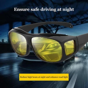 Night Driving Glasses Driving Glasses Polarized Anti-glare Yellow Tinted Glasses - Picture 1 of 12