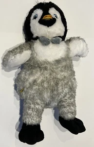 Build A Bear BABW Penguin Stuffed Animal Plush Light Up Bow Tie Needs Battery - Picture 1 of 7
