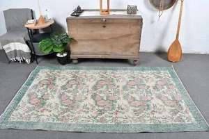 Alfombra para decoración del hogar, alfombra de lana, alfombras de área de 3,8 x 6,9 pies, alfombras turcas, alfombra vintage - Imagen 1 de 6