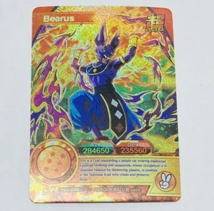 Beerus - Dragon Ball Super Trading Card ZR No.084 Holo Foil Prism Tc5 - Picture 1 of 2