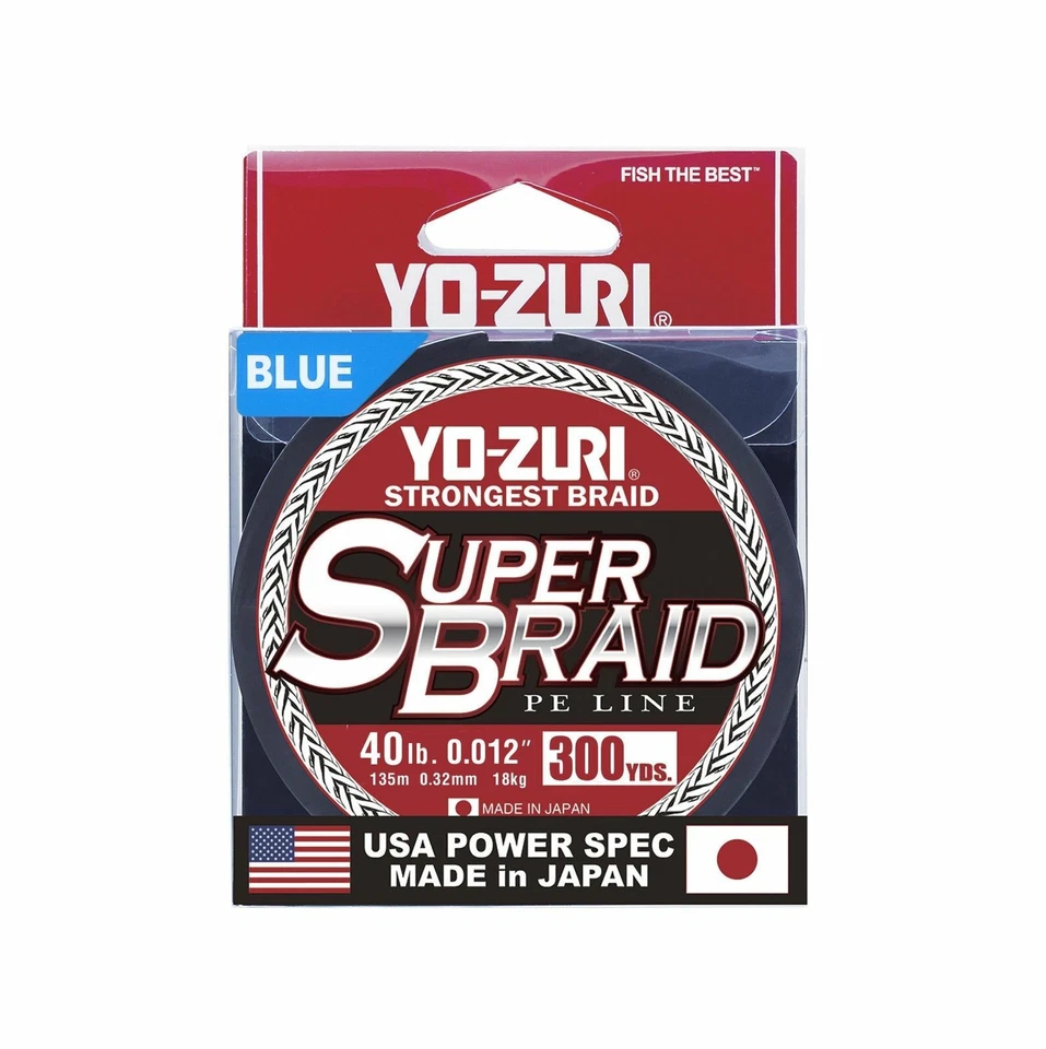 Yo-Zuri Superbraid Blue 300 Yards Superbraid Fishing Line Hi-Vis Saltwater Line - Image 1 of 1