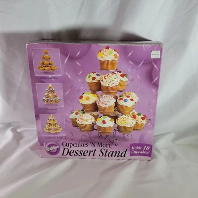 Wilton Cupcake Stand Dessert Treat Four Tier Holds 23 Cupcakes 307-826 - Image 1 of 4