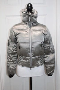 Ralph Lauren RLX Puffy Goose Down North Jacket Kids Girls Size L Silver Metallic - Picture 1 of 9