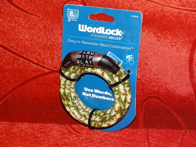 WordLock Camuflagem Verde WORD Combo Lock 5' CL650CM 8mm CABO - Imagem 1 de 1