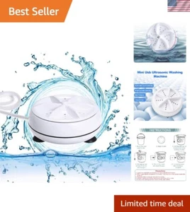 Compact Ultrasonic Washer - Remote Control, Low Noise Design for Easy Cleaning - Picture 1 of 10