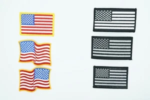 Patriotic, Flag, Veteran, America, Iron on, Biker Patches - Picture 1 of 13