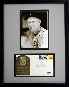 SAM RICE RARE SIGNED AUTO AUTOGRAPH LETTER ENVELOPE 1972 HOF PLAQUE PSA/DNA - Picture 1 of 3