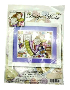 Design Works Stitching Angel Counted Cross Stitch Kit New Sealed #2704 USA - Picture 1 of 3