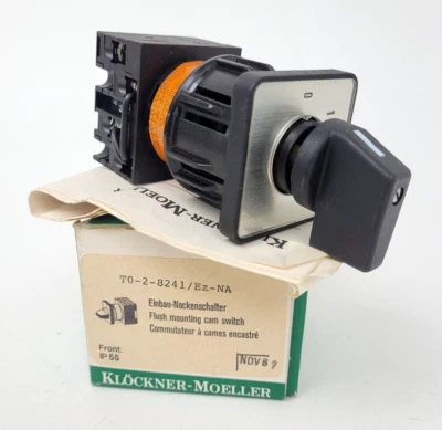 T0-2-8241/Ez-NA Klockner-Moeller 14A 600V T0 Flush Mounting Cam Switch/Handle - Image 1 of 4