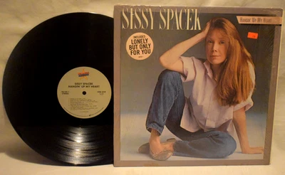 SISSY SPACEK - Hangin' Up My Heart 1983 Atlantic HYPE Sticker Shrink Vinyl LP EX - Image 1 of 4