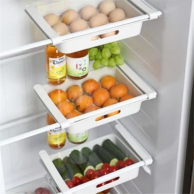 Kitchen Egg Storage Box Container Organizer Refrigerator Food Rack Shelf Drawer - Image 1 of 4