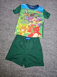 Vintage 1998 Pokémon Pajamas Kids 6–8 Ash Pikachu Charmeleon Nintendo Y2K READ - Picture 1 of 12