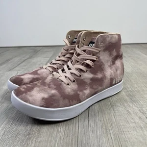 NOBULL Mujer Tie-Dye Entrenador de Lona Alto Rosa Polvoriento Camuflaje Rosa Talla 10 F - Imagen 1 de 10