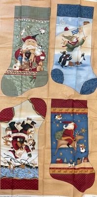 DASHING THROUGH THE SNOW STOCKING PANEL BY TERESA KOGUT FOR SSI - Image 1 of 2