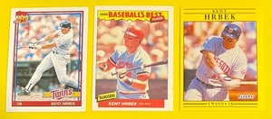 KENT HRBEK, Minnesota Twins 3-Card Lot, ALL-STAR, 2x WORLD SERIES CHAMPION - Picture 1 of 2