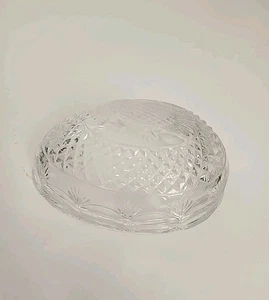 Tapa superior de baratija de huevo de cristal de plomo transparente exclusiva de tiara de colección SOLO REEMPLAZO  - Imagen 1 de 6