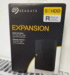 Seagate Expansion 5tb HDD USB 3.0 Portable Externe Festplatte Schwarz - Bild 1 von 4