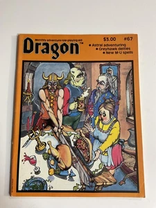 Vintage Dragon Magazine #67 Nov 1982 Dungeons & Dragons Greyhawk Gygax Sci-Fi - Picture 1 of 6