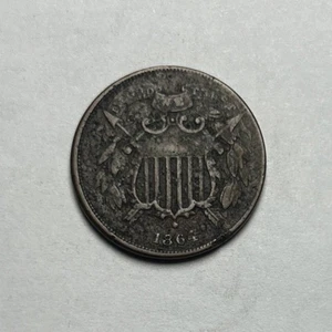 1864 Small Motto Two Cent Piece Beautiful Coin Rare Date! EXTREMELY SCARCE!! - Picture 1 of 2