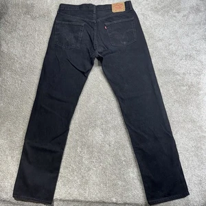 Vintage Levi Strauss 501 Jeans W36 L36 Black Denim Herren Straight Schwarz USA - Bild 1 von 11