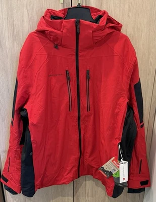 NWTs Obermeyer Men’s Charger Insulated Ski Jacket. Fresno Red. XXL - Image 1 of 4