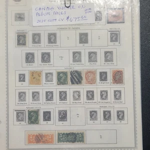 Canada Vintage Collection on Album pages - 2025 CV $675.60 - Lot #10500 - Picture 1 of 19