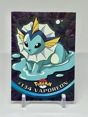 2000 Topps Chrome Pokemon Vaporeon #134 TV Animation Edition HOLO Foil LP - Image 1 of 2
