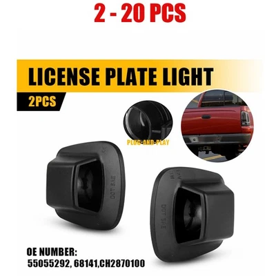 2-20X LED License Plate Light Housing For 2006-09 Dodge Dakota Mitsubishi Raider - Image 1 of 4