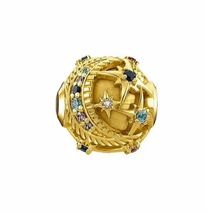 Thomas Sabo Dreams Karma Royalty Star Bead Chapado en Oro 18k PVP £95 Retirado - Imagen 1 de 5
