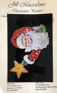 Tole Malmuster Paket: Weihnachtsmann mit Stern von Jill Macfarlane - Bild 1 von 3