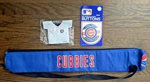 Chicago Cubs Shoulder Beer Can Carrier 1984 Div Champs Pin Can Sleeve '23 - Picture 1 of 22